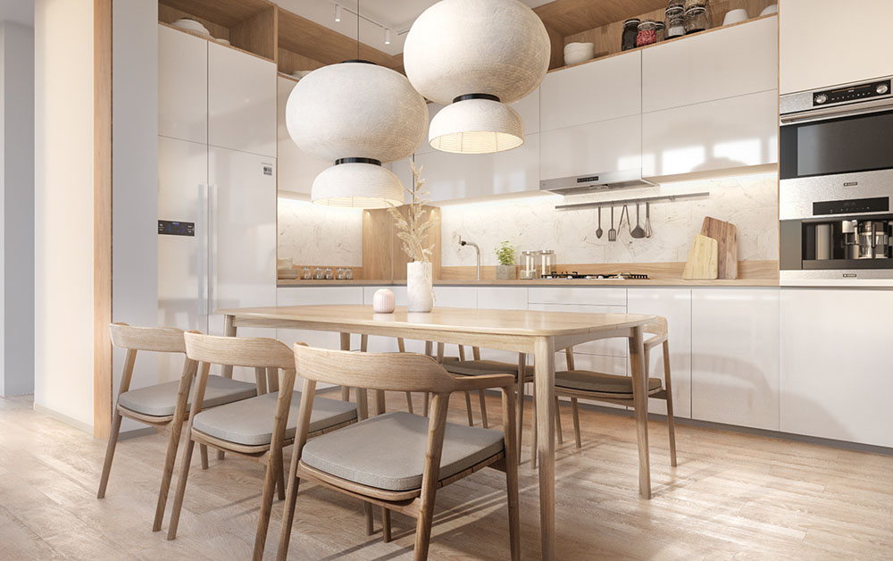Thiết kế nội thất bếp theo phong cách Bắc Âu đang là xu hướng được nhiều người hướng tới